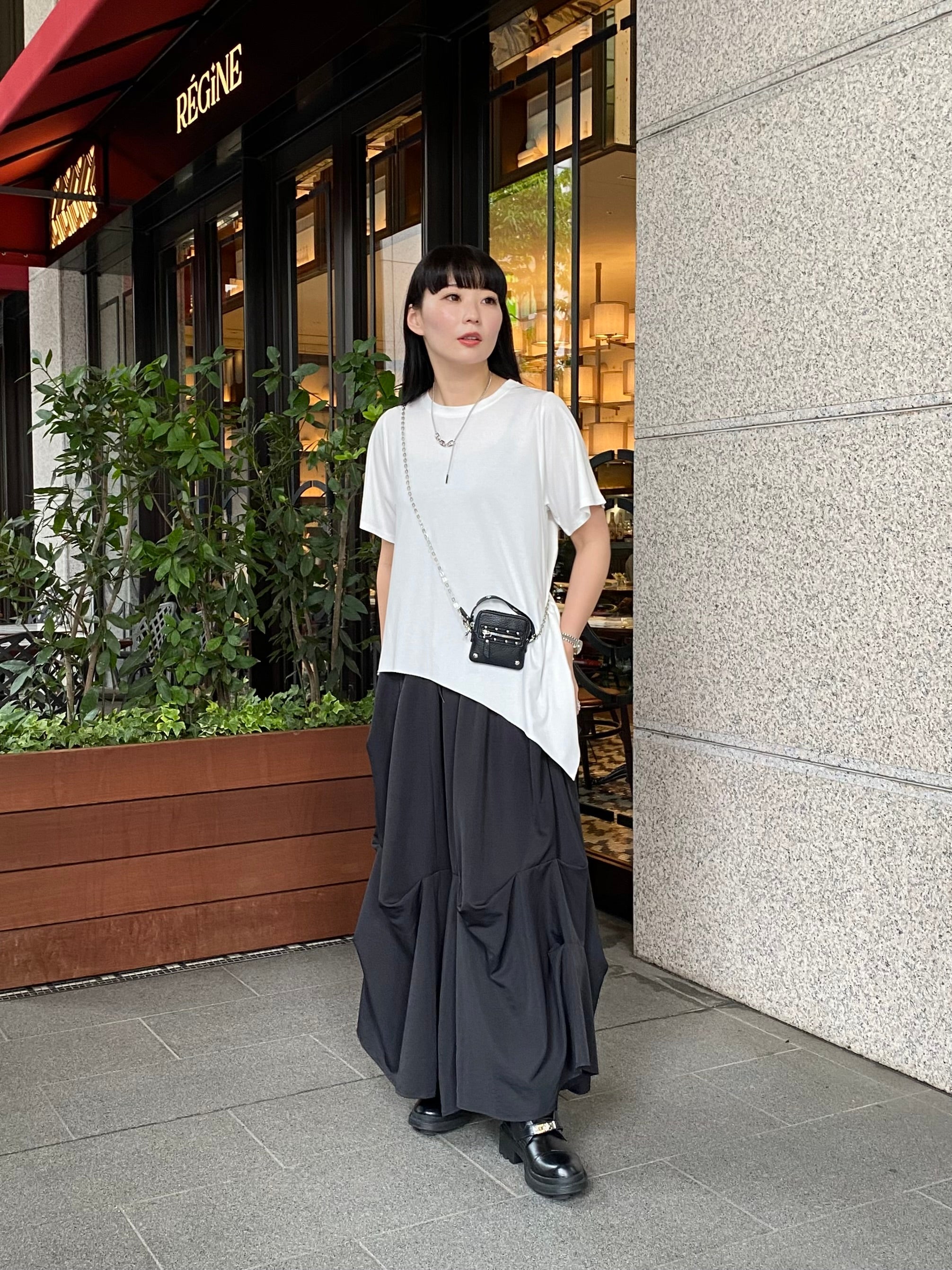 RANDOM CUT TEE -white-