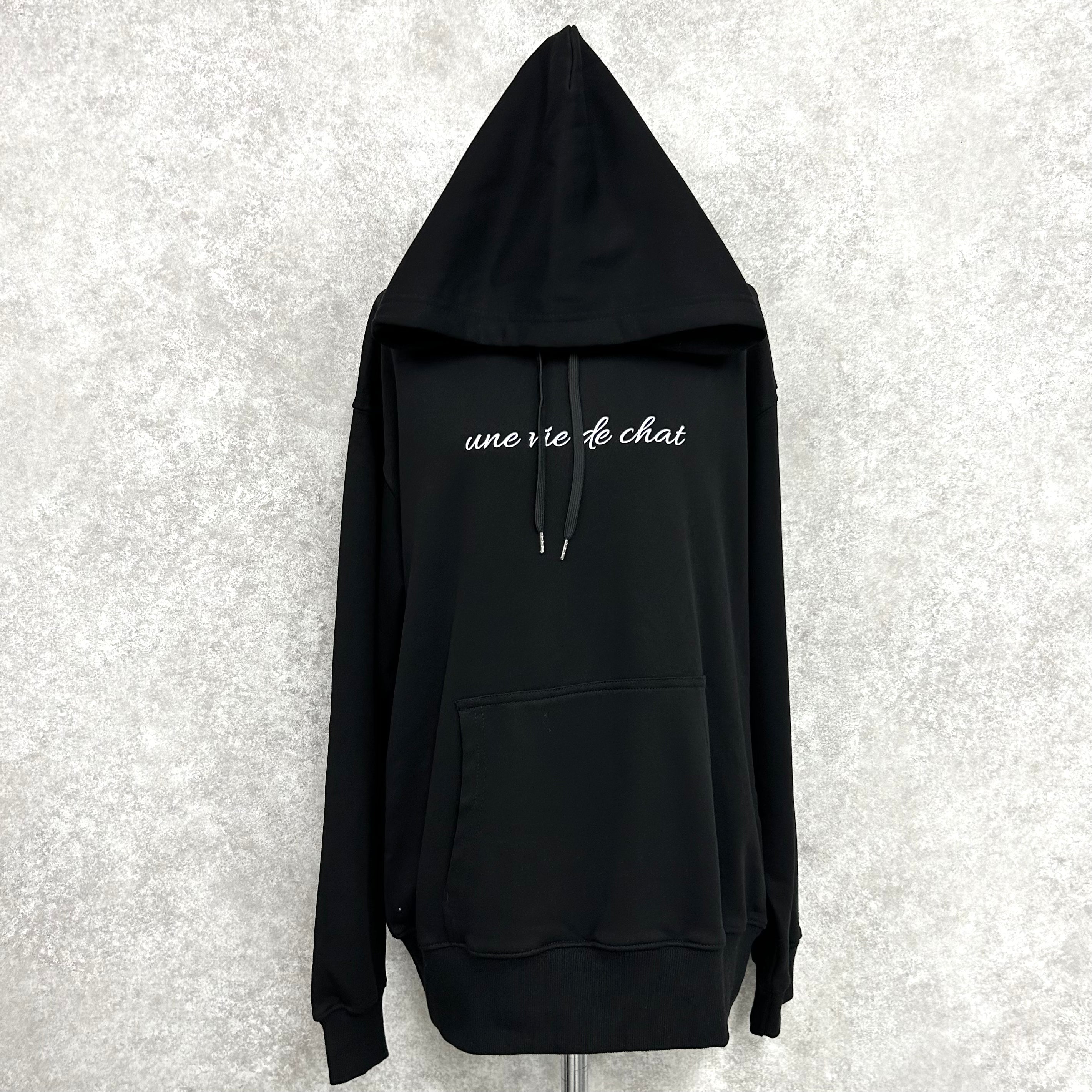 【HAPPYFACE】EMMA 見返りパーカー -ブラック-　※10/22～28より順次配送