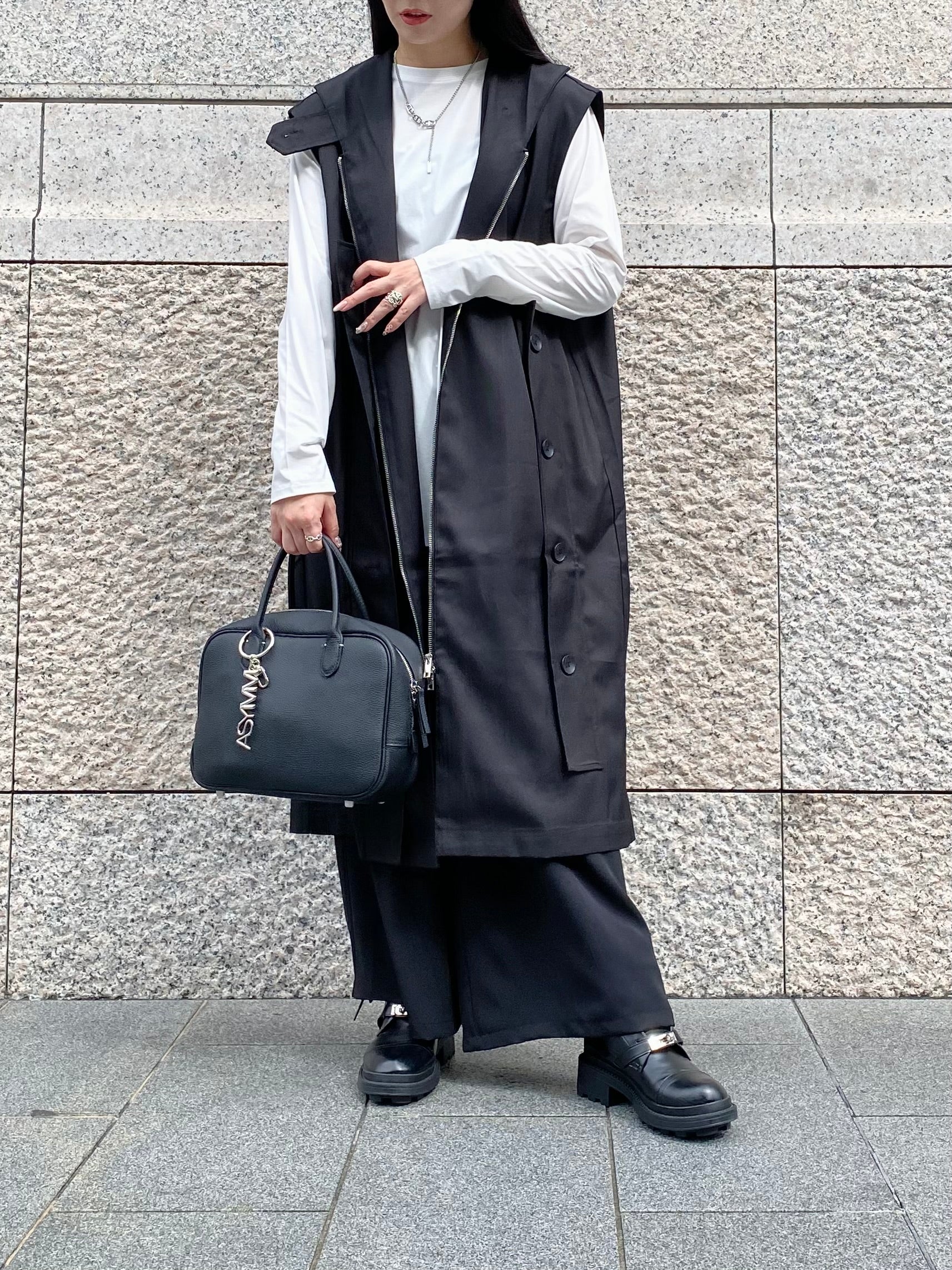 【ASYMM】GRAVITY VEST -black-