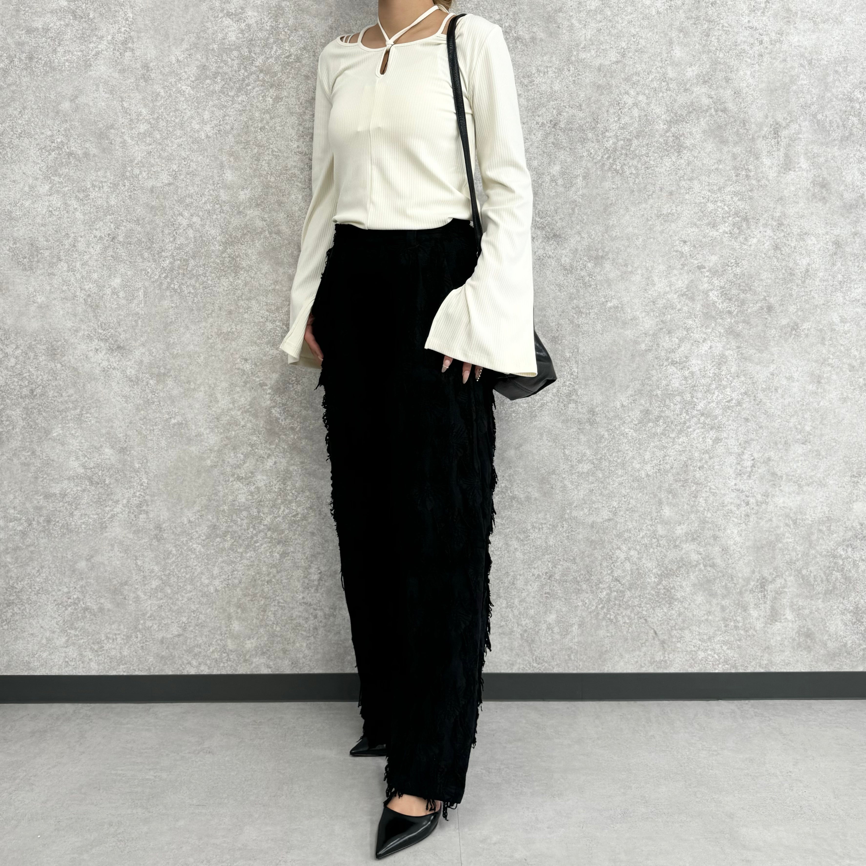 マルチストラップリブインナートップス -アイボリー-  ※9/17〜23より順次発送予定