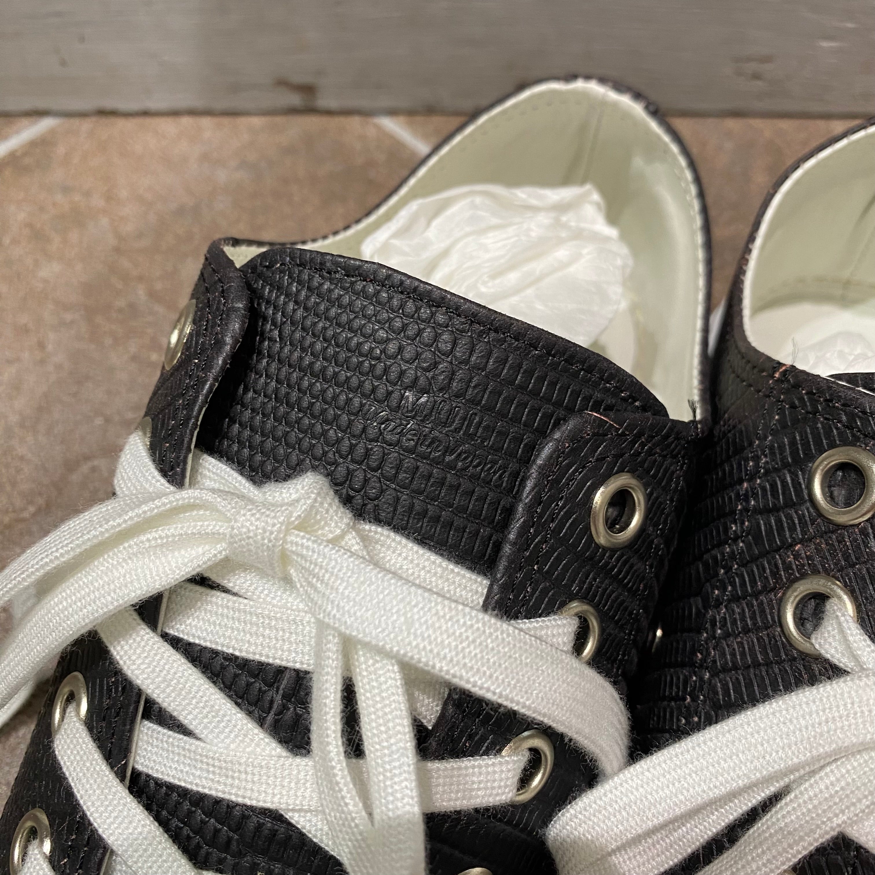 ⚠️予約【M.U.L.】ハイカットスニーカー -vintage ブラック-　※R7. 6月末納品予定