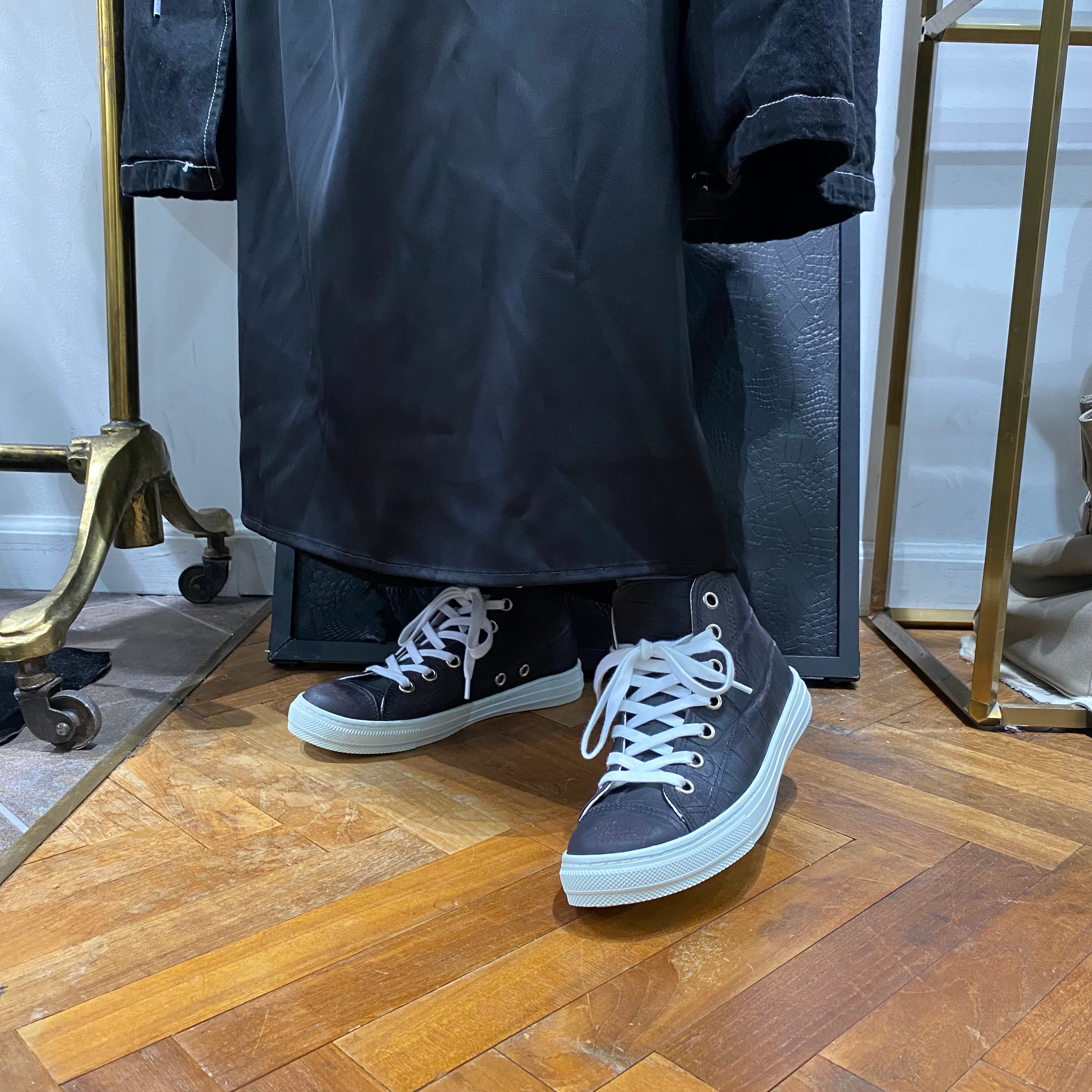 ⚠️予約【M.U.L.】ハイカットスニーカー -vintage ブラック-　※R7. 6月末納品予定