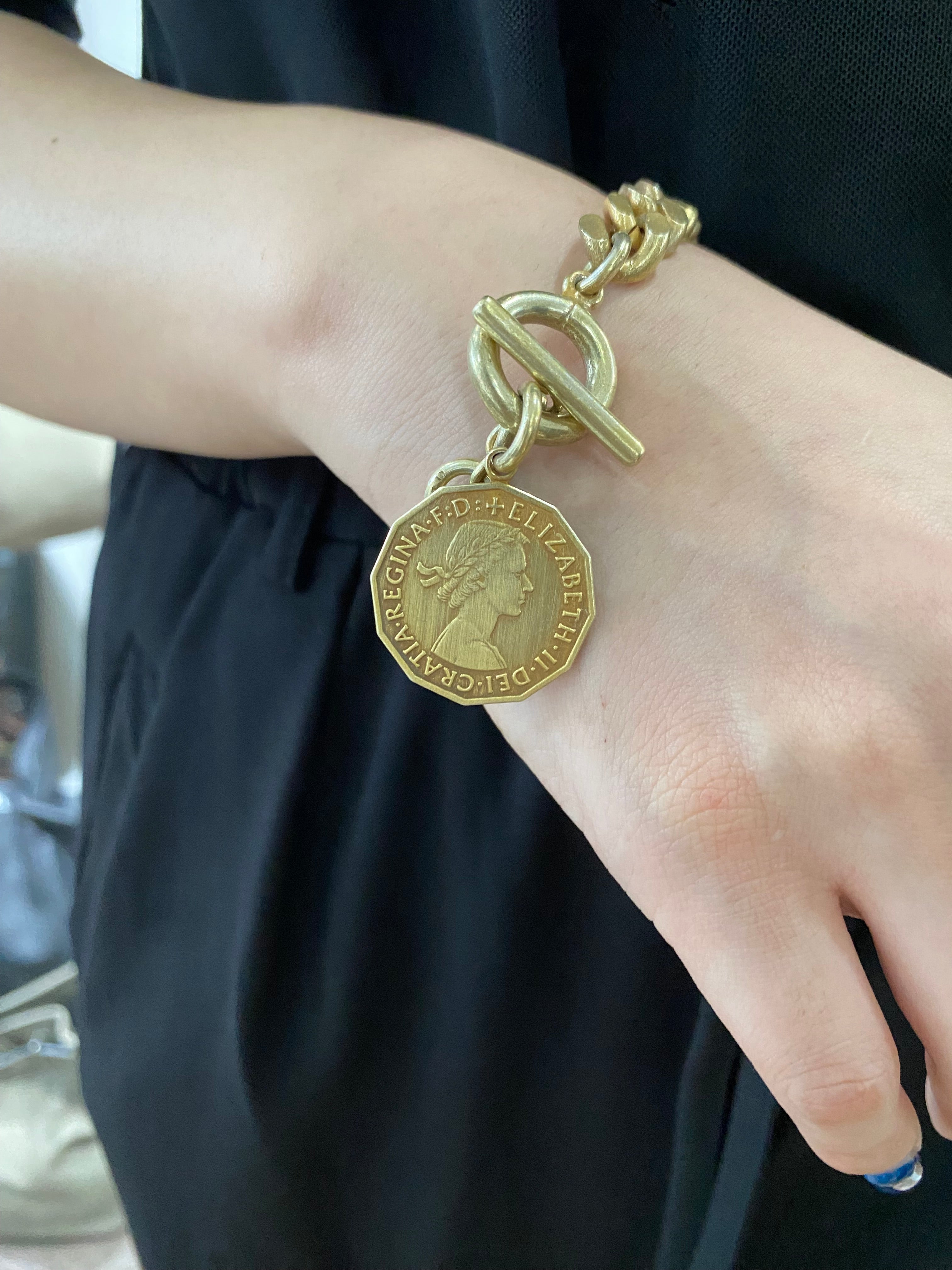 ⚠️予約【MULA003-101012】コインチェーンブレスレット -マットゴールド-　※R7. 6月末納品予定