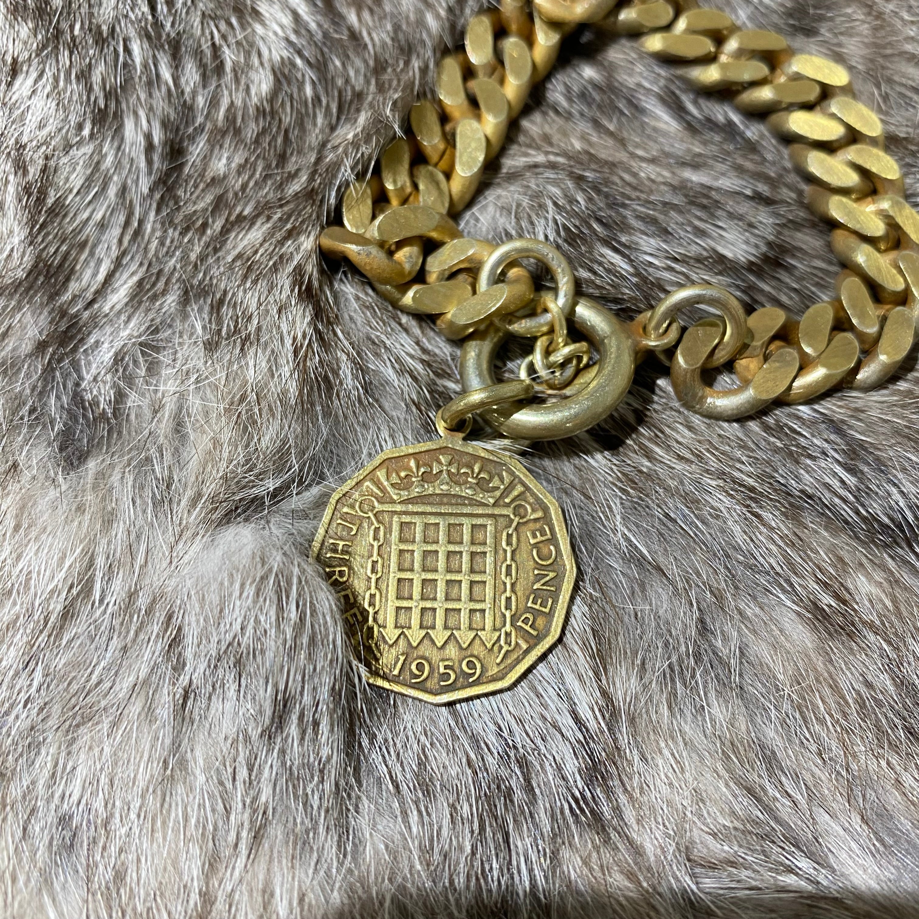 ⚠️予約【MULA003-101012】コインチェーンブレスレット -マットゴールド-　※R7. 6月末納品予定