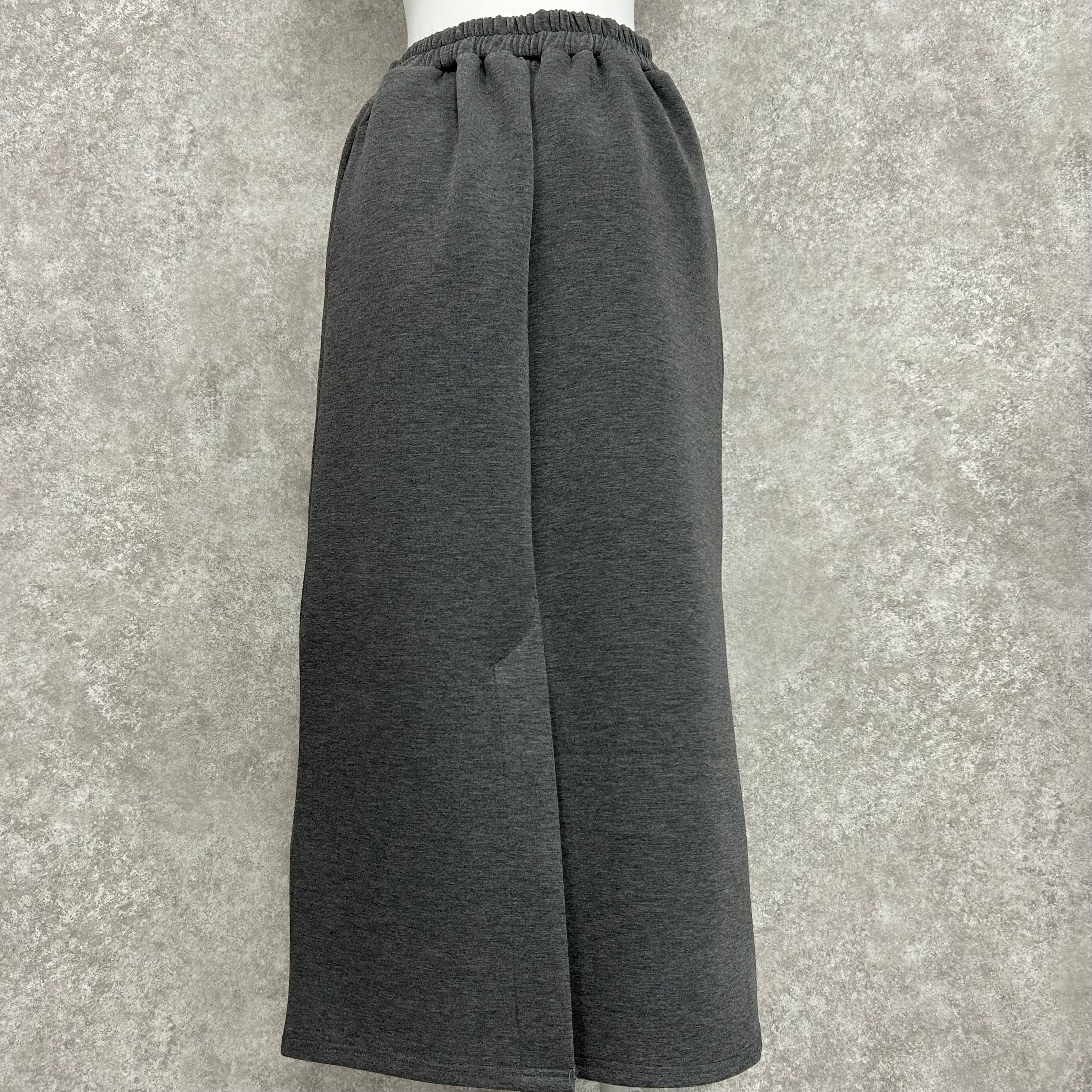 【ぞうねこ別注】ロングタイトスカート　-グレー-　※8/25-31迄に順次発送予定