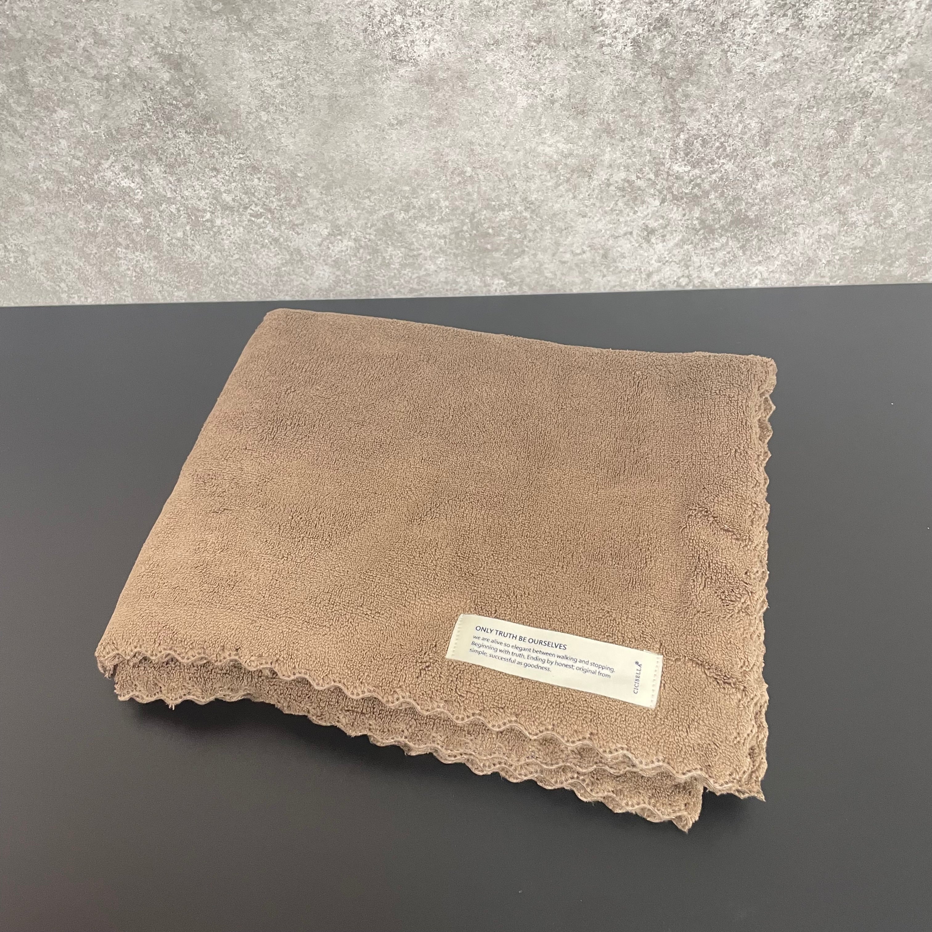 超吸水ヘアドライタオル　モカ　※1/7〜13頃より順次配送予定