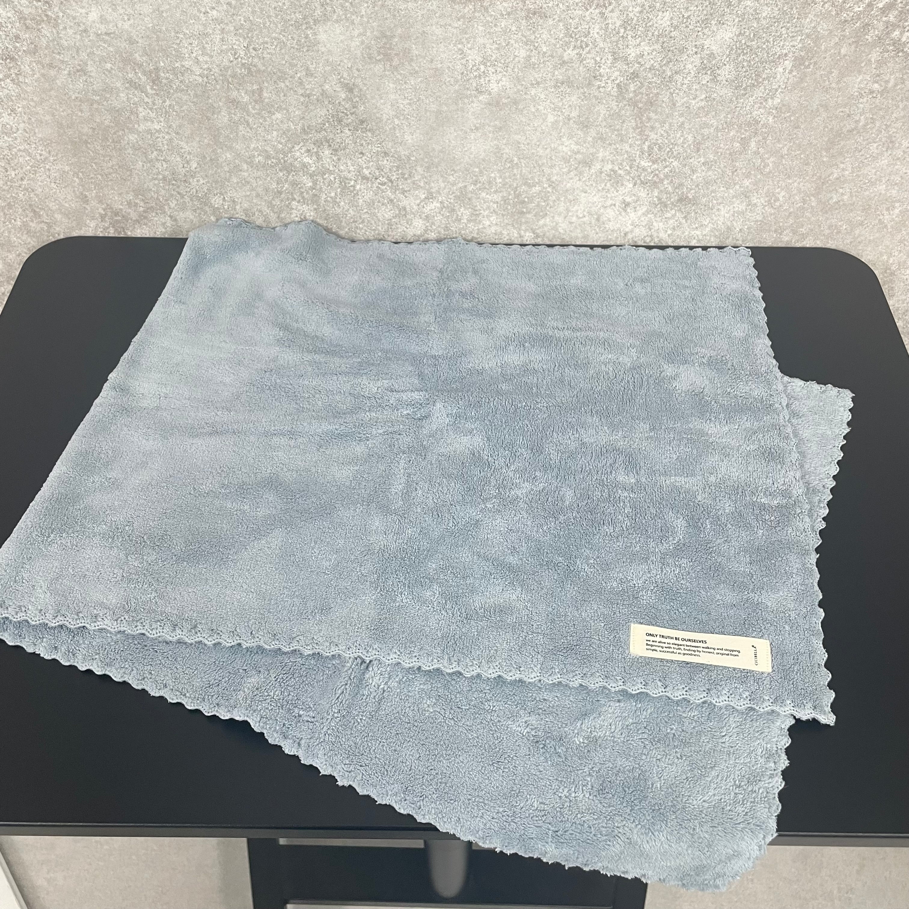 超吸水ヘアドライタオル　ブルー　※1/7〜13頃より順次配送予定