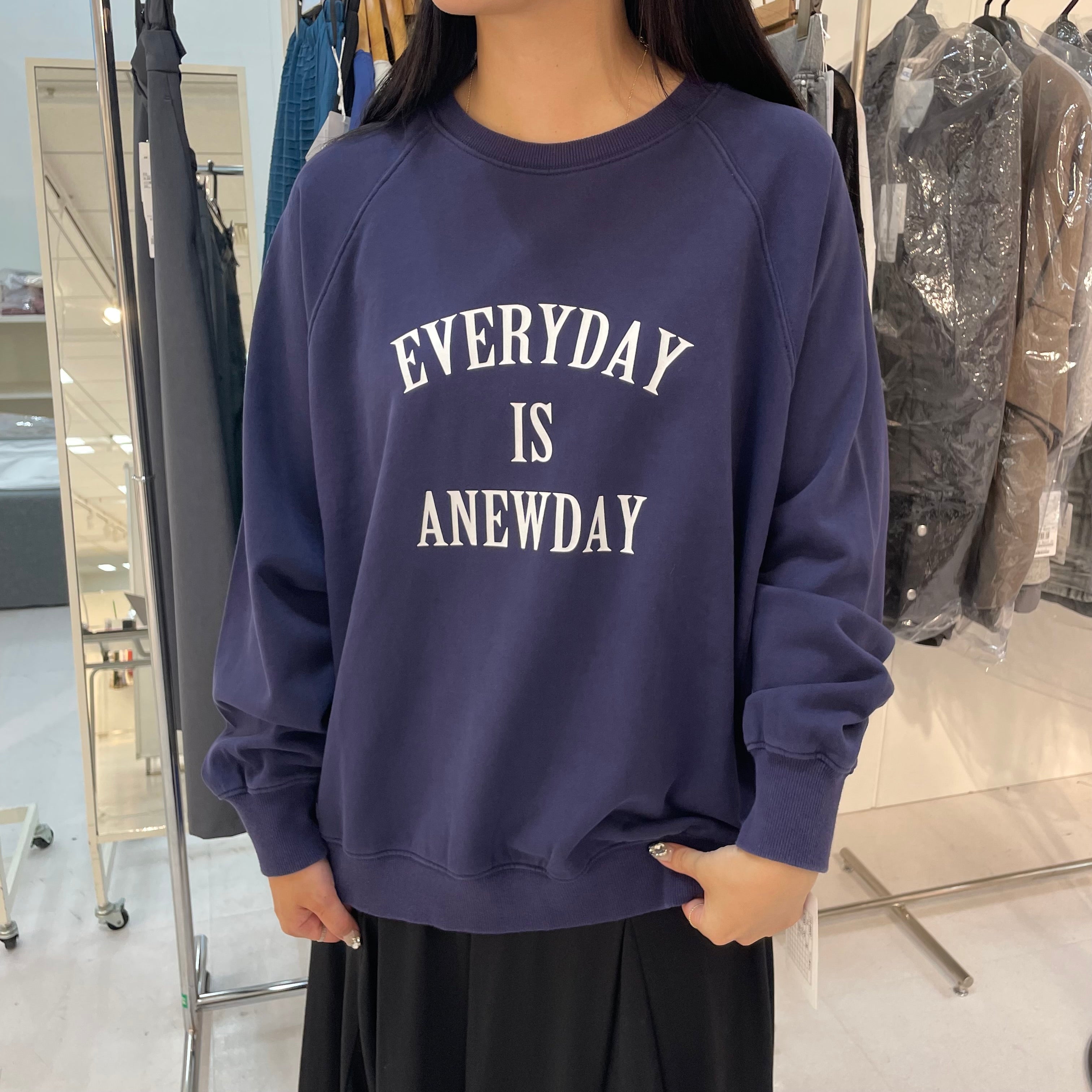 プリント裏毛ＰＯ　093 ネイビー　※12月中旬〜下旬頃より順次配送