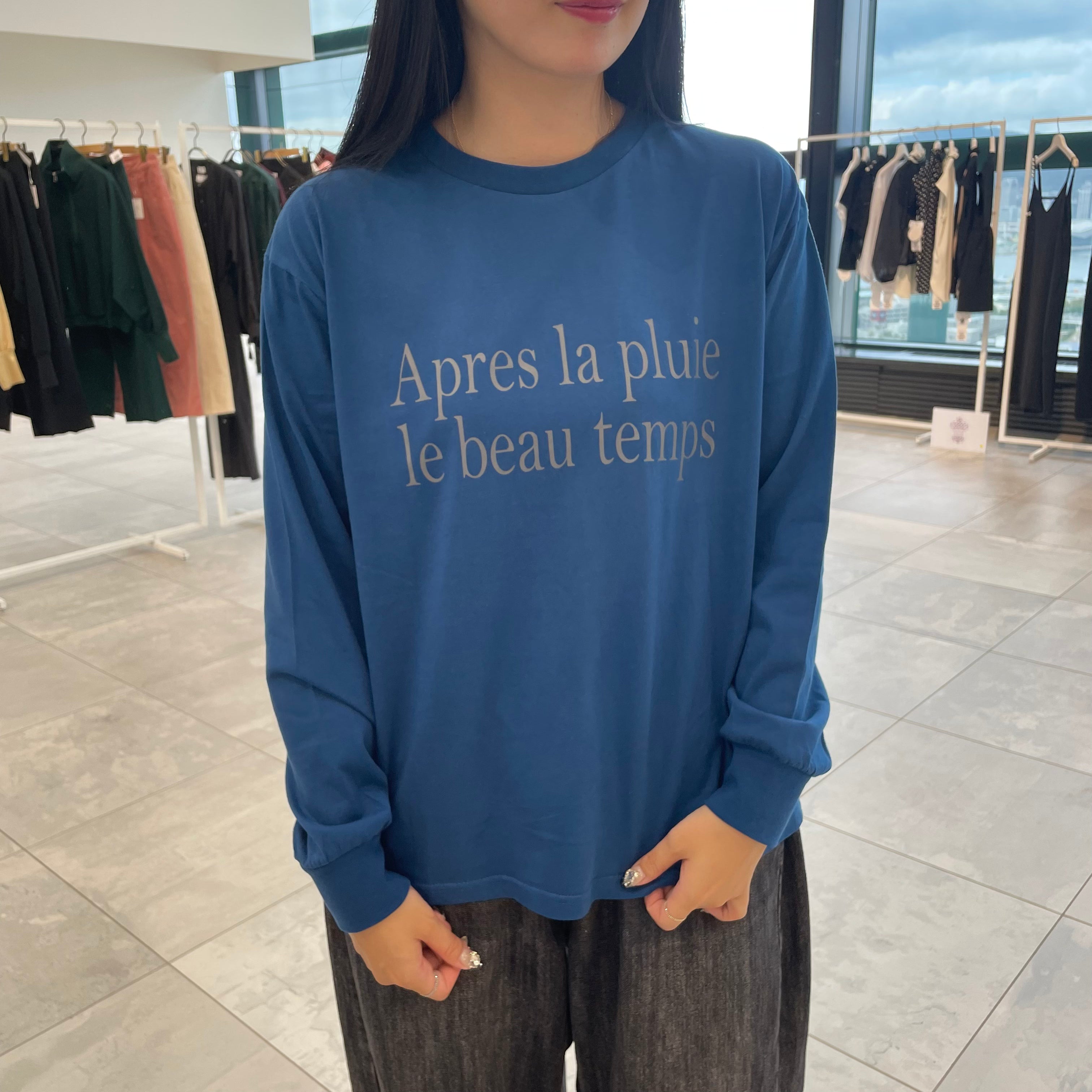 メンテンジクロゴプリントロンＴ　092 ブルー　※11月上旬〜中旬頃より配送予定