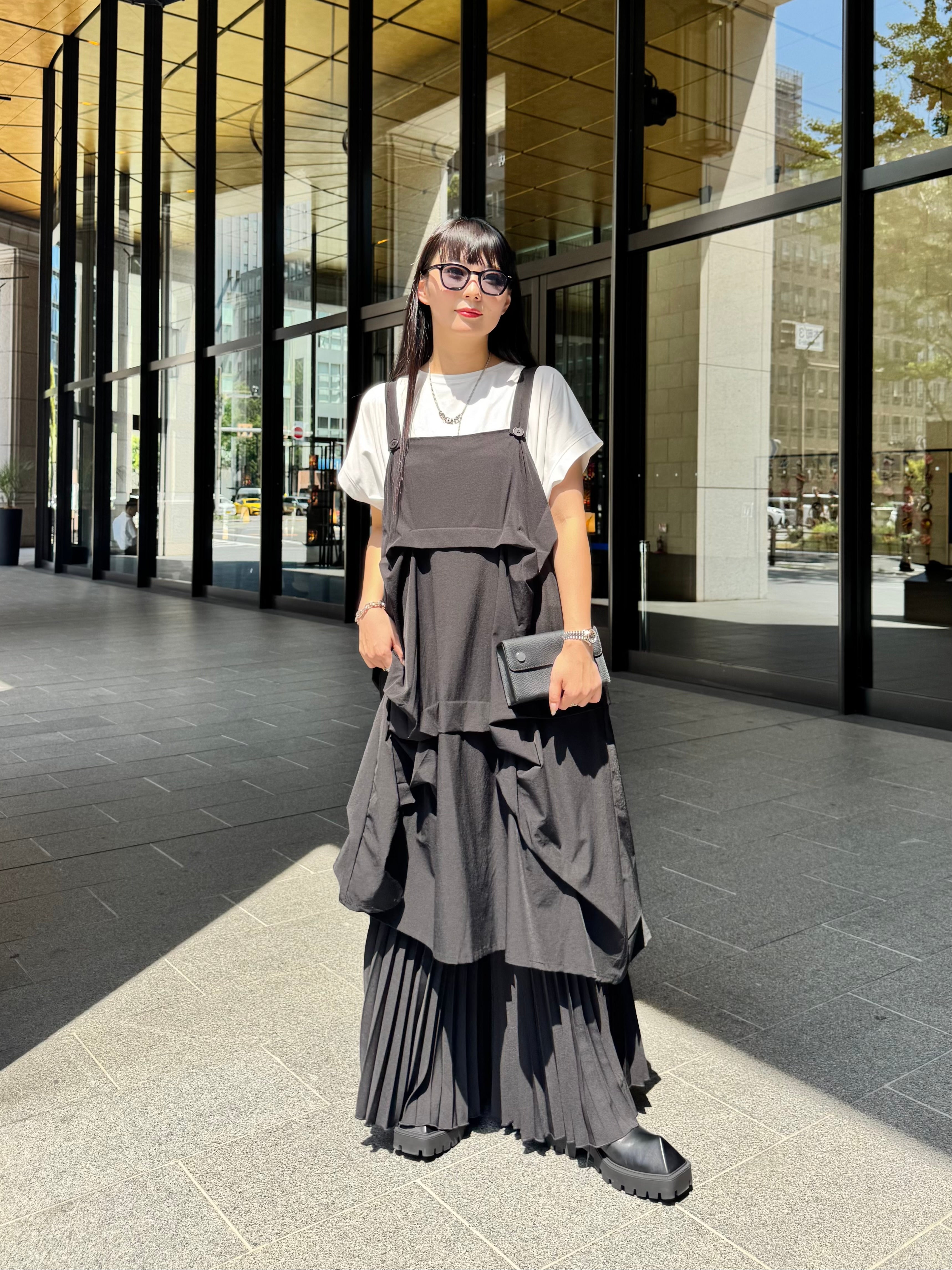 【ASYMM】RIPPLE JUMPER DRESS