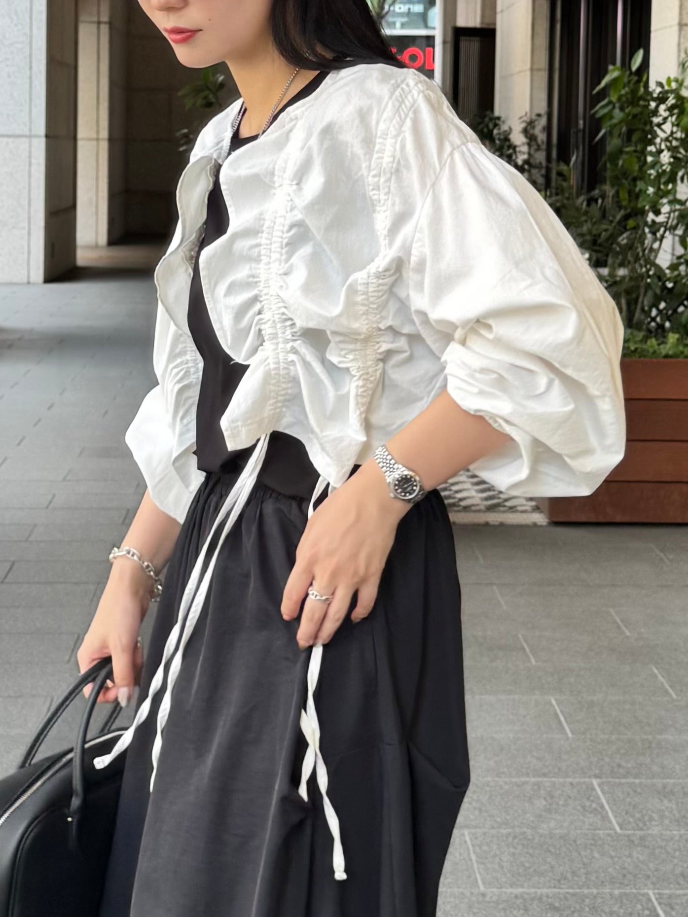 【ASYMM】DROSTIN JACKET -white-