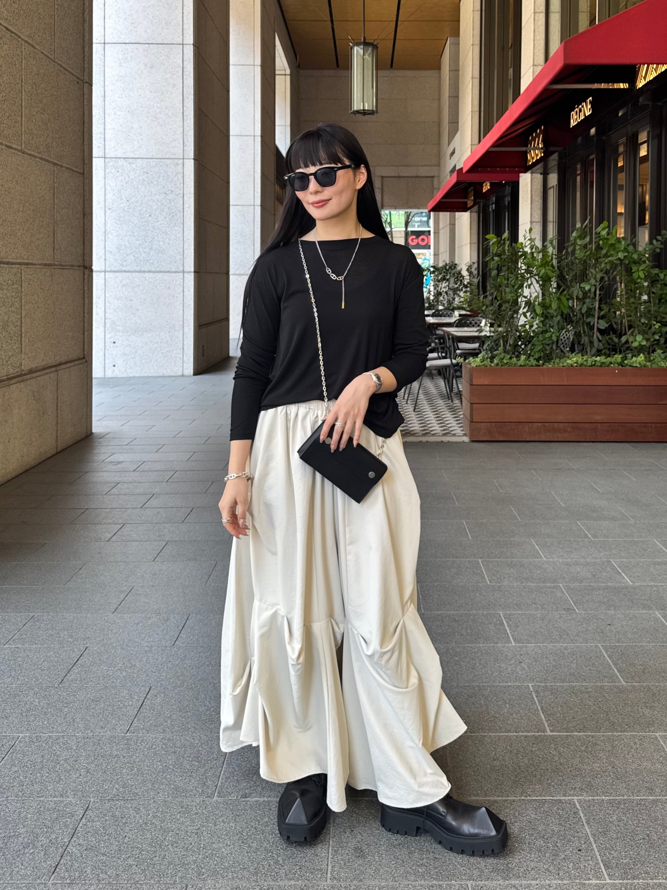 【ASYMM】PINTRIX PANTS -off white-