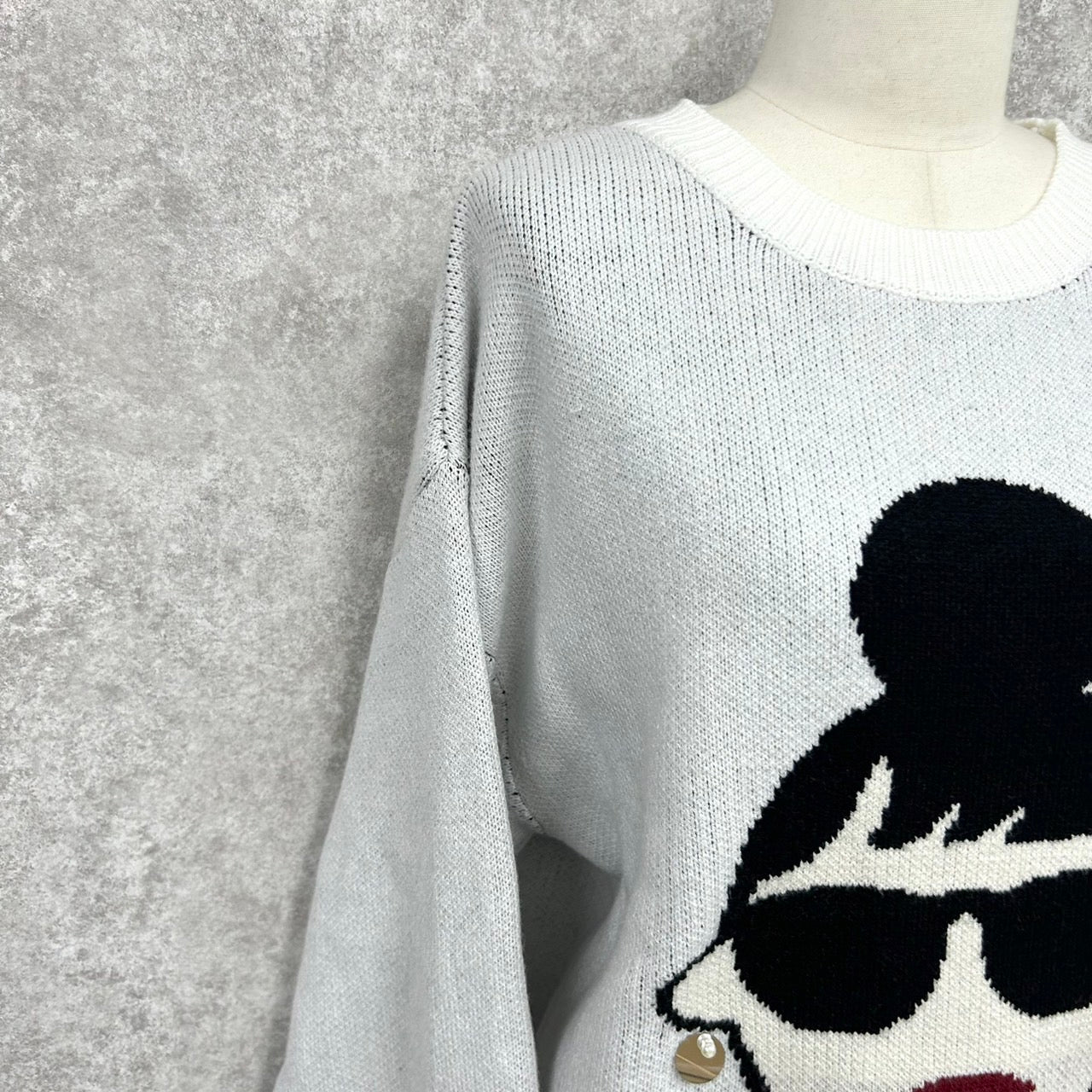 【予約】【HAPPYFACE】EMMA フェイスニット -ホワイト-　※11月中旬納品予定