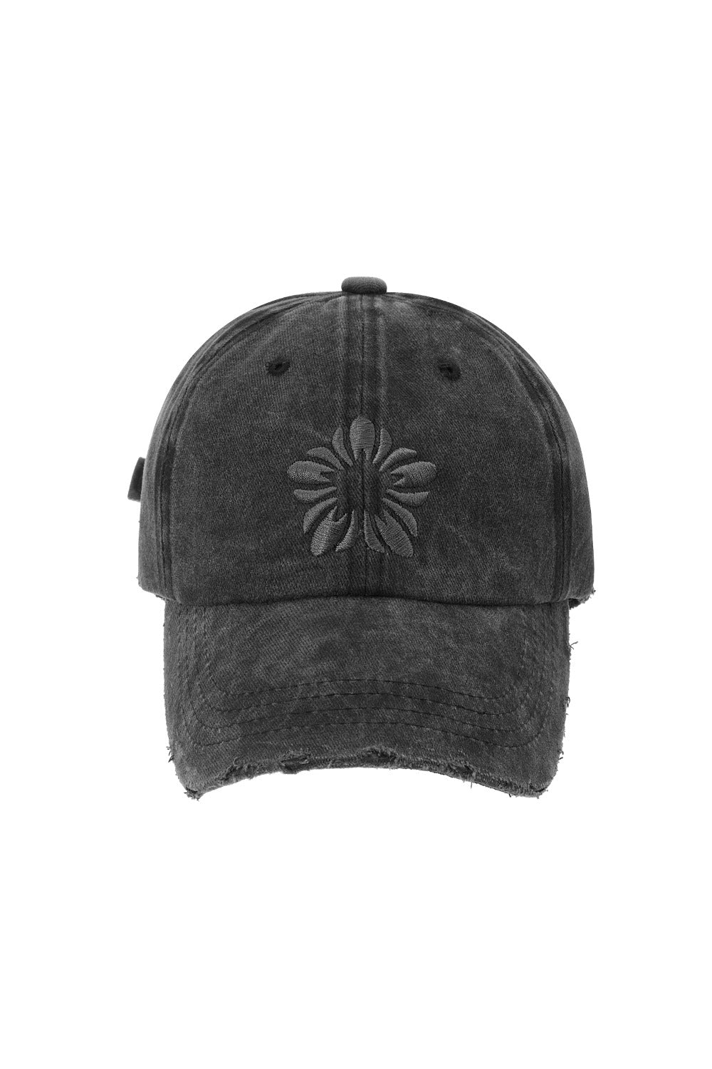 ※予約商品【ULKIN】[Runway] MUGUNG Embroidery Pigment Ball Cap_Charcoal　※12月頃より順次配送予定