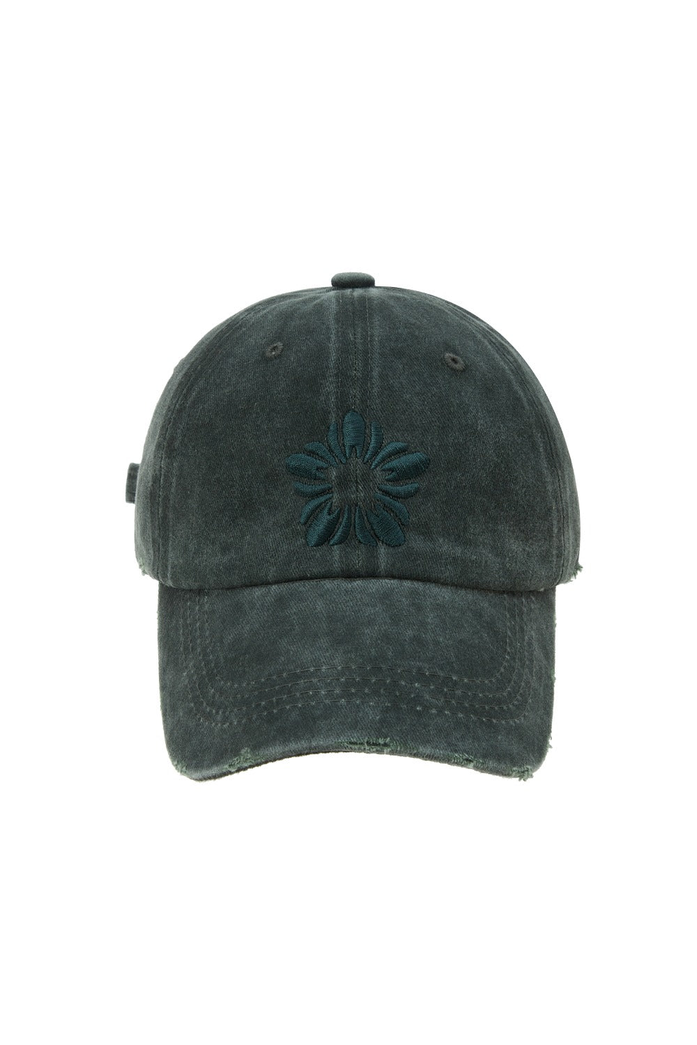 ※予約商品【ULKIN】[Runway] MUGUNG Embroidery Pigment Ball Cap_Khaki　※12月頃より順次配送予定