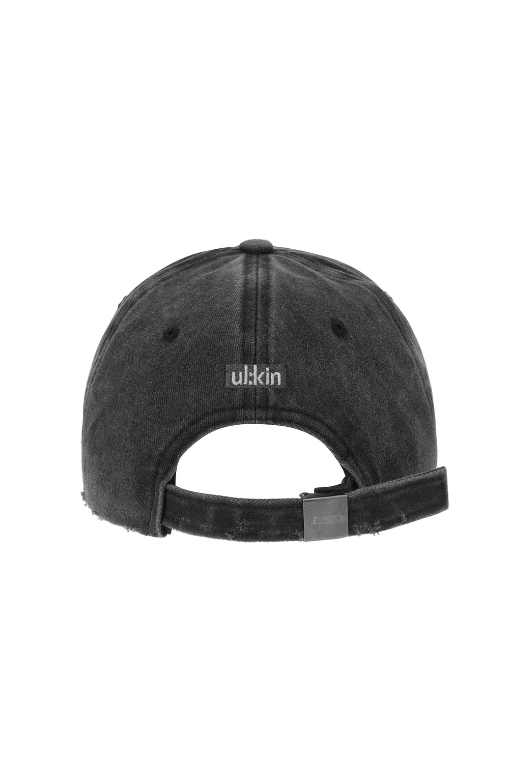 ※予約商品【ULKIN】[Runway] MUGUNG Embroidery Pigment Ball Cap_Charcoal　※12月頃より順次配送予定