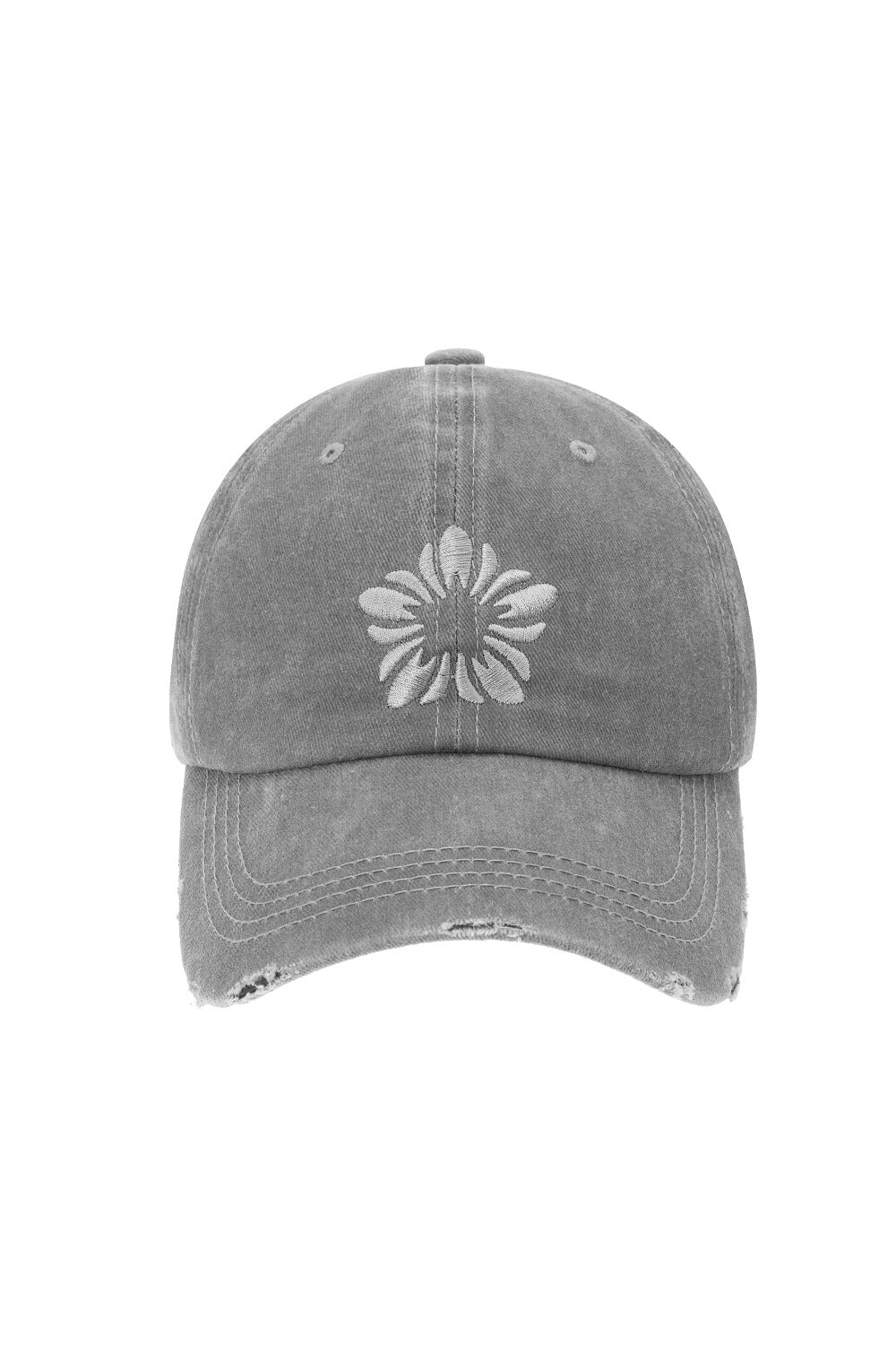 ※予約商品【ULKIN】[Runway] MUGUNG Embroidery Pigment Ball Cap_Grey　※12月頃より順次配送予定