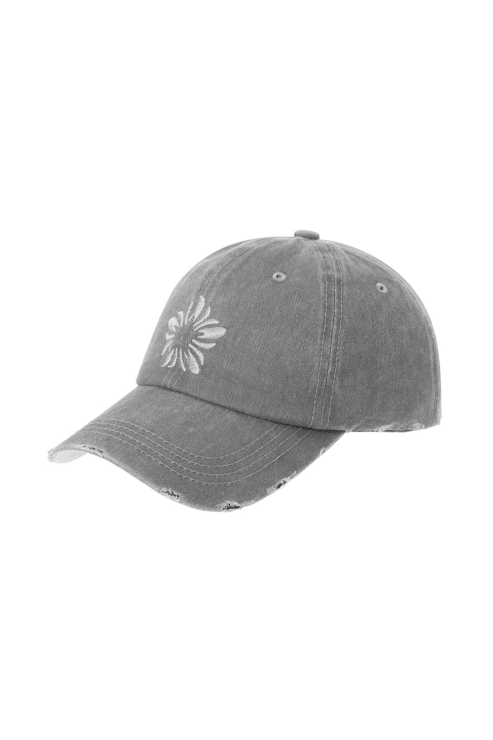 ※予約商品【ULKIN】[Runway] MUGUNG Embroidery Pigment Ball Cap_Grey　※12月頃より順次配送予定