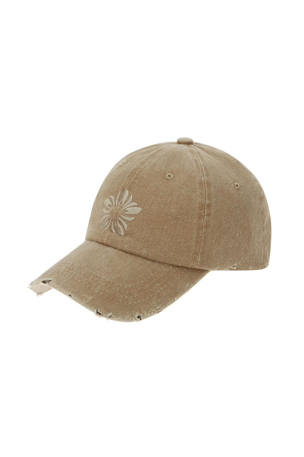 ※予約商品【ULKIN】[Runway] MUGUNG Embroidery Pigment Ball Cap_Beige　※12月頃より順次配送予定