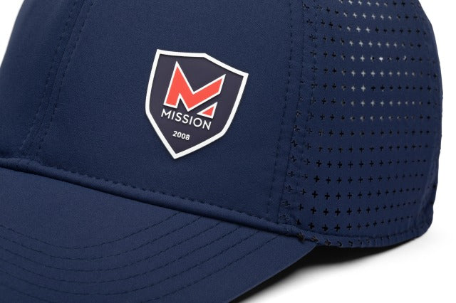【MISSION】Flex Varsity Hat Navy L/XL　※8/20〜26より順次発送