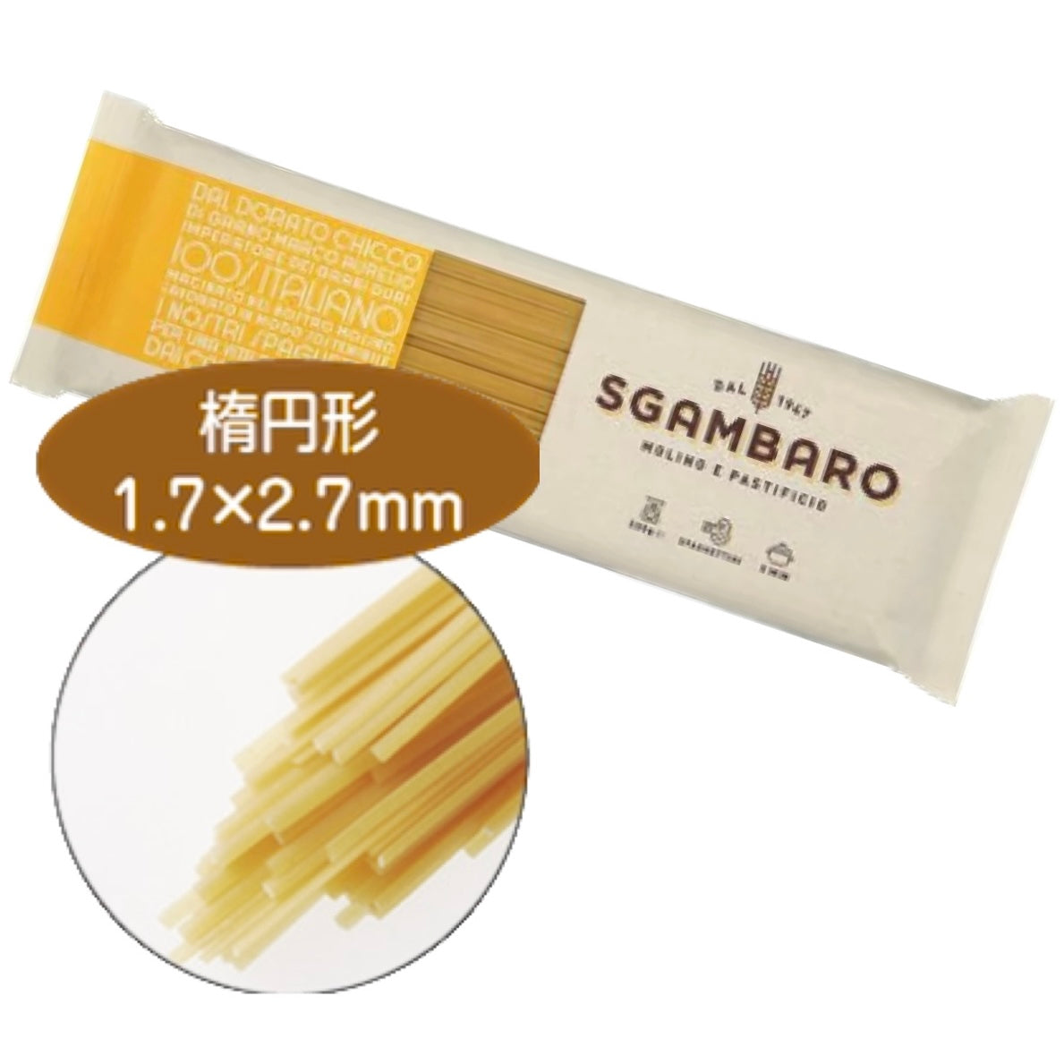 【スガンバロ】 ロングパスタ　リングイネ  ※7/30〜8/5迄に順次発送予定