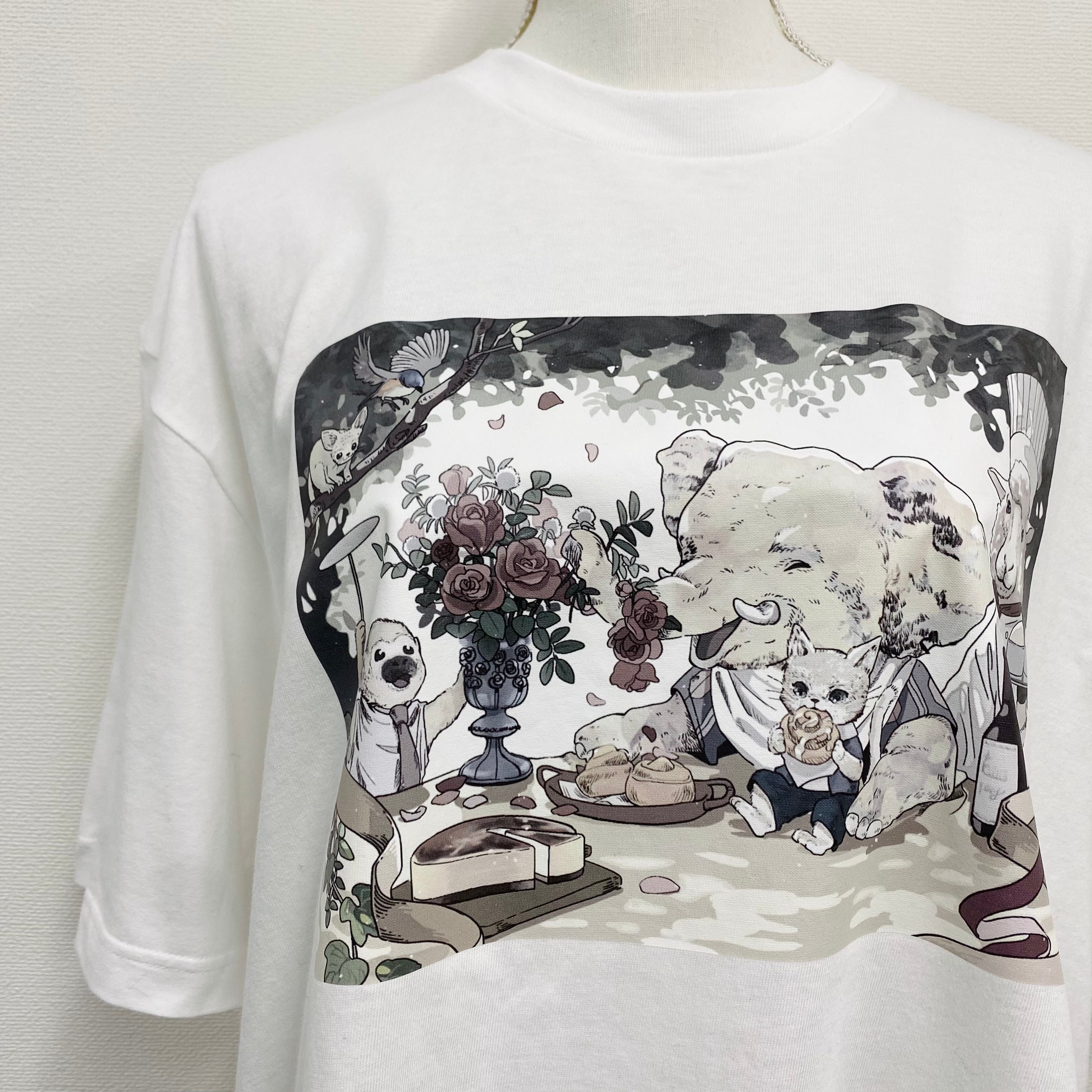 【O033】ZOUTONEKO オリジナルTシャツ　ホワイト　※事務所発送
