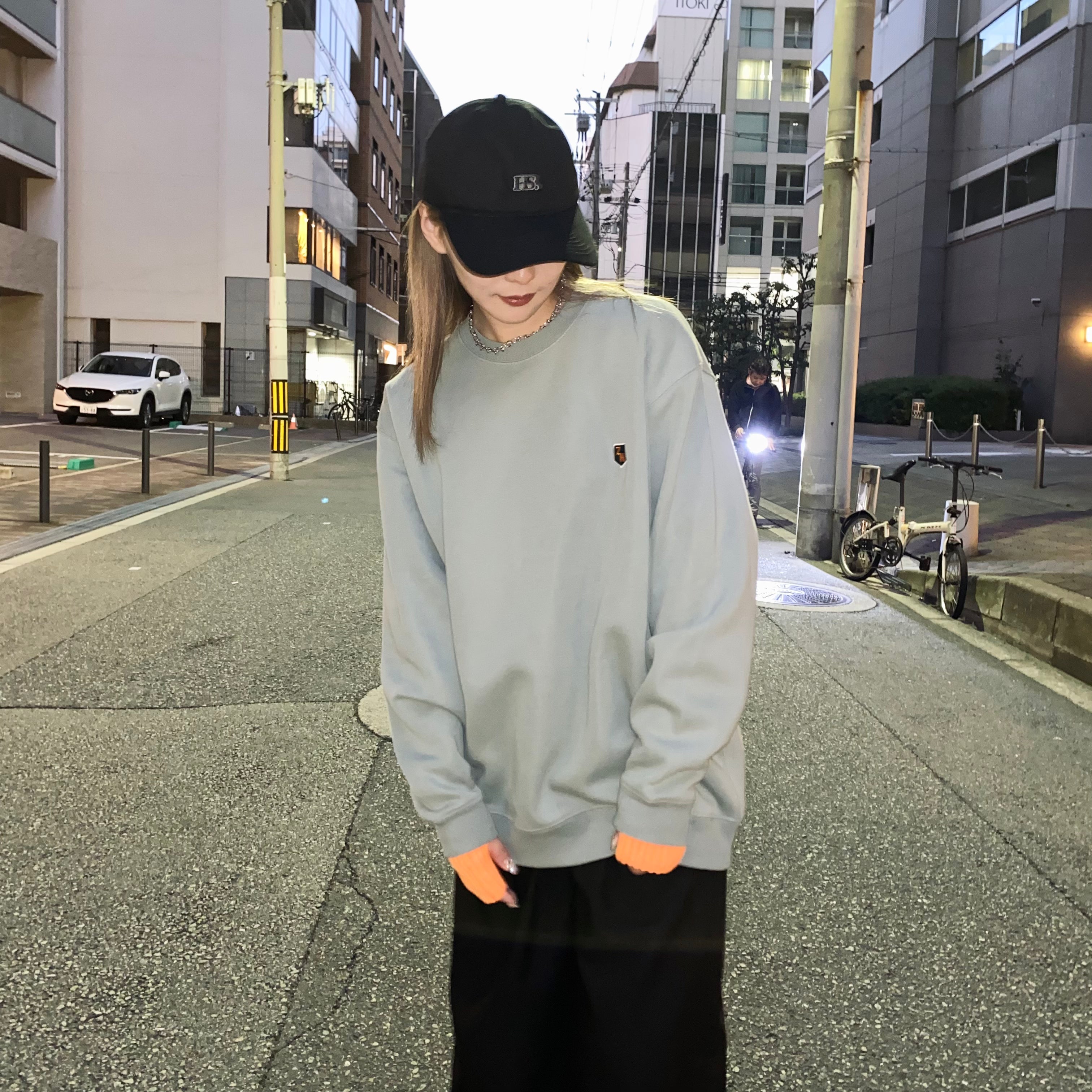 【O0095】ZOUTONEKO ワッペンスウェット -グリーン-　※2/18~24頃より順次発送予定